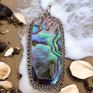 ABALONE PENDANT 925 STERLING SILVER